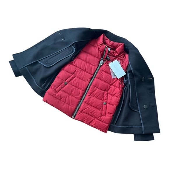 NWT Sz 8 BURBERRY 2-in-1 Wool Peacoat and puffy vest. - Picture 4 of 16